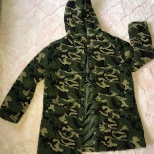 Army green camouflage jacket
